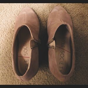 Platform booties from Sole Society brown size 5.5